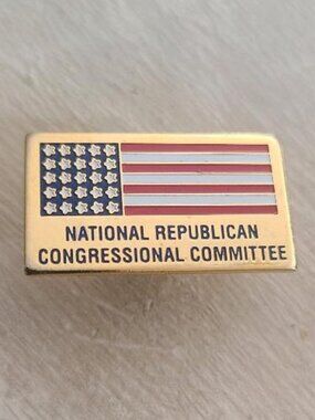 National Republican Congressional Committee (NRCC) 2004 Donor Gold Lapel Pin USA